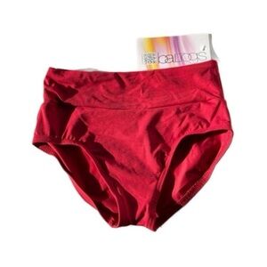 Baltogs red dance bottoms‎ dance briefs CM NWT